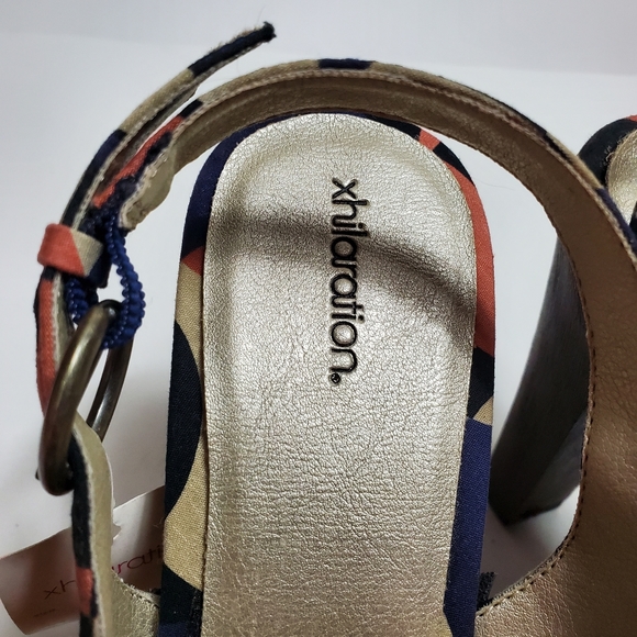 Xhilaration Tobbyn Platform Slingback Open Toe Heel, Multicolor, Sz 8. - Picture 11 of 11